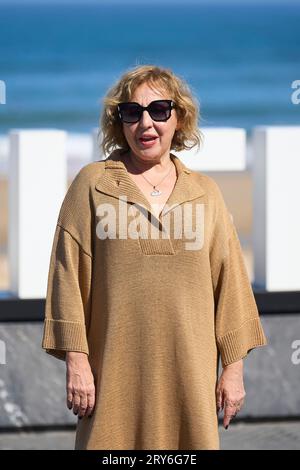 29 settembre 2023, Madrid, Madrid, Spagna: Carmen Machi ha partecipato a 'la Mesias' Photocall durante il 71° Festival Internazionale del Cinema di San Sebastian al Palazzo Kursaal il 29 settembre 2023 a Donostia / San Sebastian, SpainDonostia / San Sebastian. Spagna. 20230929, (Credit Image: © Jack Abuin/ZUMA Press Wire) SOLO USO EDITORIALE! Non per USO commerciale! Foto Stock