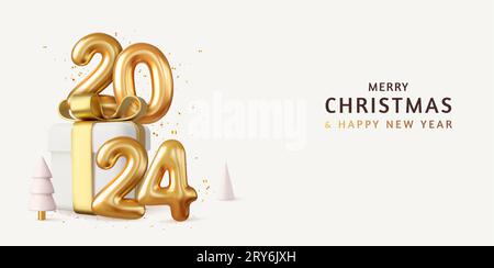 3D Felice Anno Nuovo. Illustrazione Vettoriale