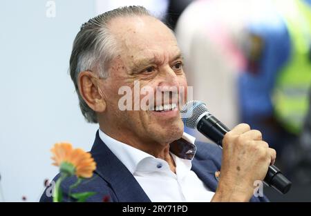 Jan Eliasson durante Bokmässan, fiera del libro, a Svenska Mässan, Gothenburg, Svezia, di giovedì. Foto Stock