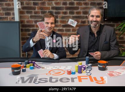 NICOLAS BRUMELOT E CARLOS DA SILVA MISTER FLY PRESIDENTI Foto Stock