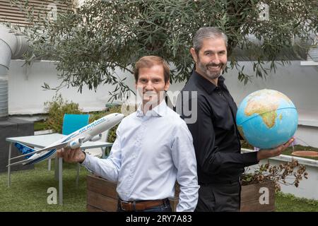 NICOLAS BRUMELOT E CARLOS DA SILVA MISTER FLY PRESIDENTI Foto Stock