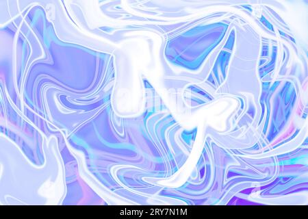 vivace bellezza di colori vorticosi e motivi marmorei in uno sfondo di vernice multicolore astratto Foto Stock