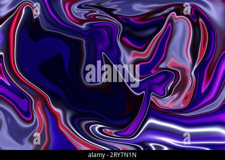 una bellezza vibrante di colori vorticosi e texture astratte rosa e viola in un'immagine vettoriale con texture marmoree Foto Stock