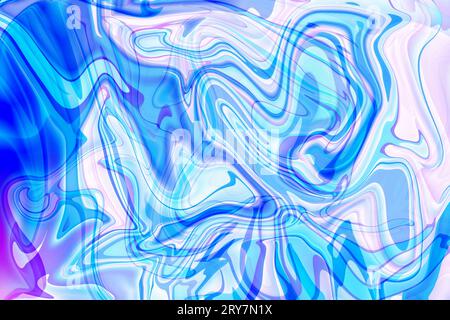 vibrante bellezza di colori vorticosi e texture astratte di marmo su uno sfondo di marmo lucido liquido Foto Stock