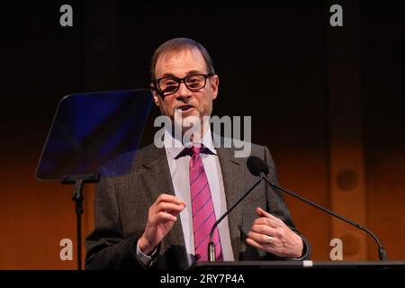 New York, Stati Uniti. 28 settembre 2023. New York, New York. Giovedì 28 settembre 2023. Stephen Alder durante il 2023 Gerald Loeb Awards ospitati dalla UCLA Anderson School of Business, tenutosi a capitale a New York City, giovedì 28 settembre 2023. Credito fotografico: Jennifer Graylock/Alamy Live News Foto Stock