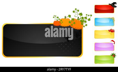 Set di bellissimi sfondi natalizi Foto Stock