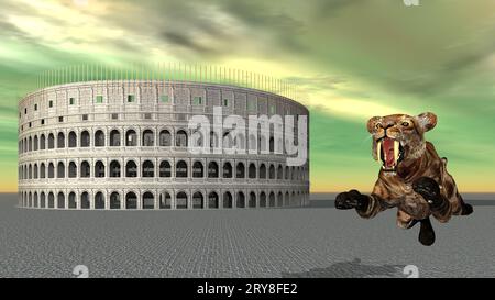 Colosseo a Roma Foto Stock