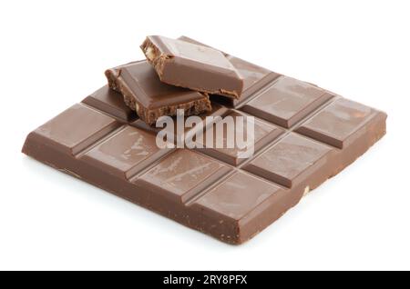 Primo piano particolare di cioccolato con parti almods Foto Stock