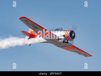 Happy hour TEXANO T-6G IN NORD AMERICA allo SHG Air Show Foto Stock