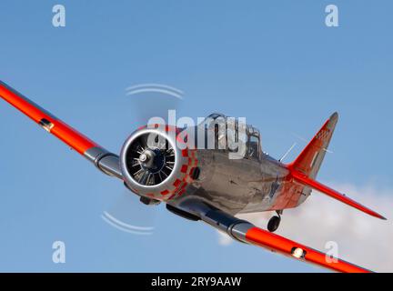 Happy hour TEXANO T-6G IN NORD AMERICA allo SHG Air Show Foto Stock