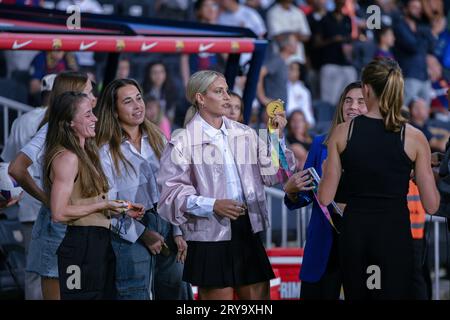 Barcellona, ESP. 29 settembre 2023. FC BARCELONA vs SEVILLA FC 29 settembre 2023 durante la partita tra FC Barcelona e Sevilla FC corrispondente all'ottavo giorno di la Liga EA Sports allo Stadio Olimpico Lluis Companys di Montjuic a Barcellona, Spagna. Crediti: Rosdemora/Alamy Live News Foto Stock