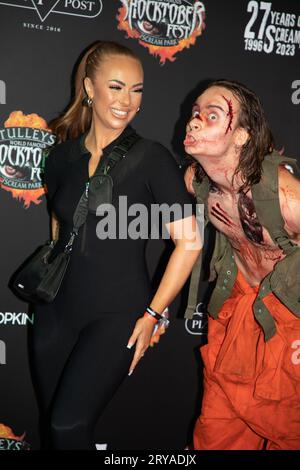 Tulley's Farm Shocktober Fest Press Night 2023 Foto Stock