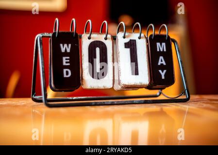 Calendario da tavolo Foto Stock