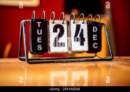 Calendario da tavolo Foto Stock