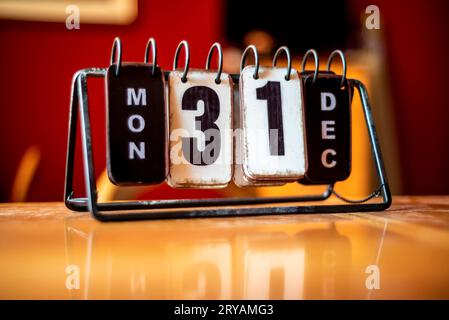 Calendario da tavolo Foto Stock