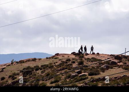 Vita e gente dei villaggi berberi Marocco marzo 2012 Foto Stock