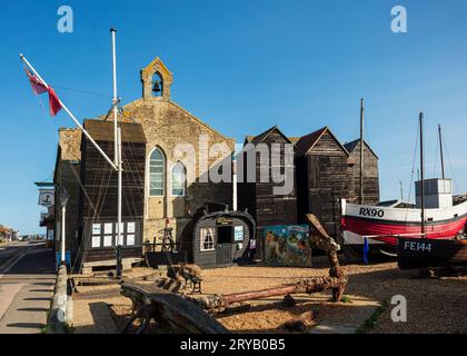 Il Fishermans Museum Hastings. Foto Stock