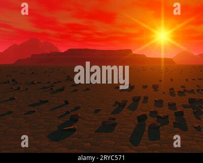 Pianeta alieno Foto Stock