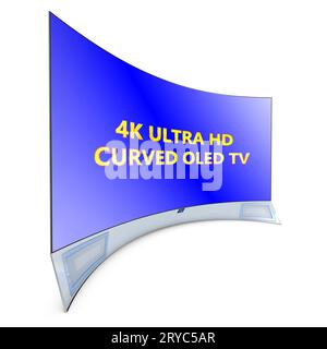 Tv curvo Foto Stock