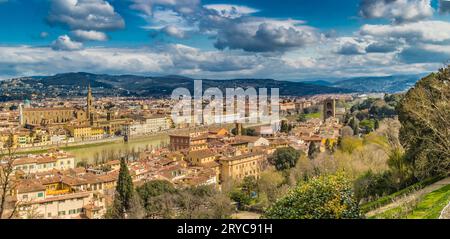 Edifici e chiese di Firenze Foto Stock