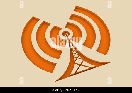 Wi Fi Rete wireless Symbol Foto Stock