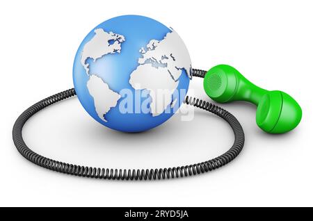 Globo con ricevitore Foto Stock