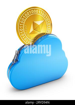 Cloud ed ethereum Foto Stock