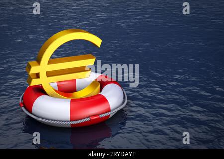 Euro sulla vita Foto Stock