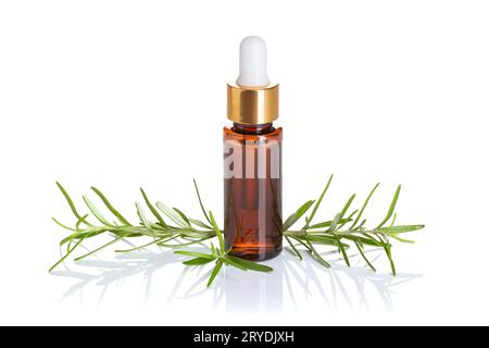 Olio essenziale di rosmarino Foto Stock