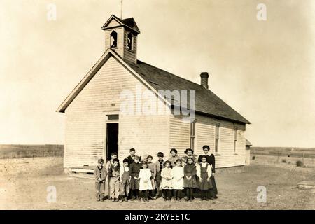 Una stanza Schoolhouse Foto Stock