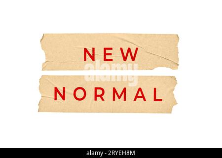 Nuovo concetto normale Foto Stock