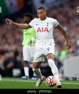 Londra, Regno Unito. 30 settembre 2023. Richarlison del Tottenham durante la partita di Premier League al Tottenham Hotspur Stadium di Londra. Il credito fotografico dovrebbe leggere: David Klein/Sportimage credito: Sportimage Ltd/Alamy Live News Foto Stock