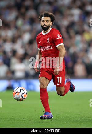 Londra, Regno Unito. 30 settembre 2023. Mohamed Salah del Liverpool durante la partita di Premier League al Tottenham Hotspur Stadium di Londra. Il credito fotografico dovrebbe leggere: David Klein/Sportimage credito: Sportimage Ltd/Alamy Live News Foto Stock