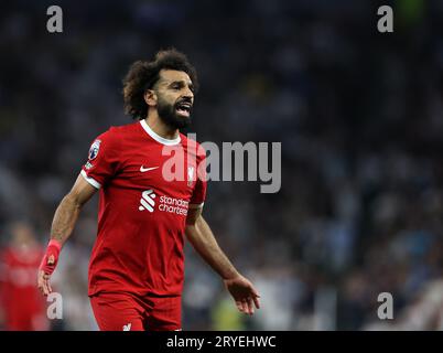 Londra, Regno Unito. 30 settembre 2023. Mohamed Salah del Liverpool durante la partita di Premier League al Tottenham Hotspur Stadium di Londra. Il credito fotografico dovrebbe leggere: David Klein/Sportimage credito: Sportimage Ltd/Alamy Live News Foto Stock