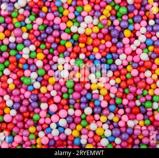 Sfondo di palline colorate espanse in polistirene Foto Stock