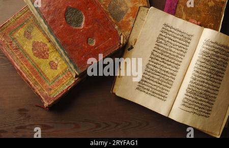 Antico libro arabo Foto Stock