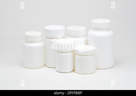 Vaschette di plastica Foto Stock