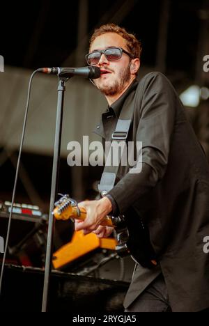 Tom Smith - Editors, V2010, Hylands Park, Chelmsford, Essex, Regno Unito - 21 agosto 2010 Foto Stock