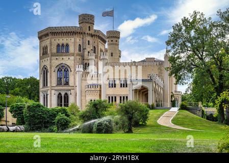 Il Palazzo Babelsberg era la residenza estiva dell'imperatore tedesco Guglielmo I.. Foto Stock