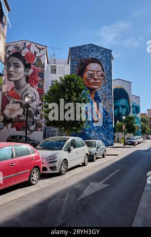 Murales a Fuengirola, provincia di Málaga, Spagna. Foto Stock