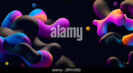 3D sfondo astratto Foto Stock