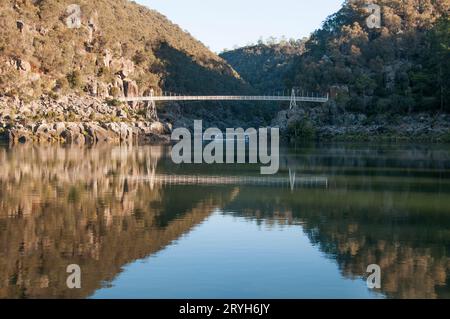 First Basin at Cataract Gorge, Launceston, Tasmania, Australia Foto Stock