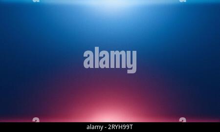 I raggi astratti blu rosso flash si illuminano, le luci sfocate al neon su sfondo scuro, il gradiente di colore astratto della texture granulosa Foto Stock