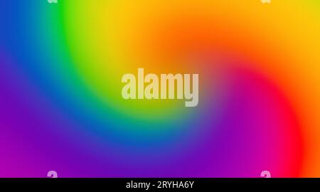 Sfondo sfumato di colore arcobaleno, vibranti colori arcobaleno vortice per la copertina poster web header design Foto Stock