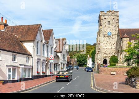 St George's Church, High Street, Wrotham, Kent, Inghilterra, Regno Unito Foto Stock