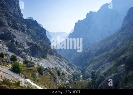 Cares Trail - ruta del Cares - a Picos de Europa, Asturie, Spagna Foto Stock