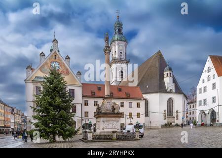 Chiesa parrocchiale di San Giorgio, Freising, Germania Foto Stock
