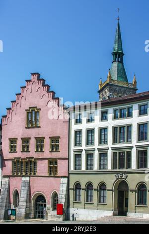 Strada a Biel, Svizzera Foto Stock