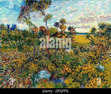 Tramonto a Montmajour 1888 Van Gogh Foto Stock