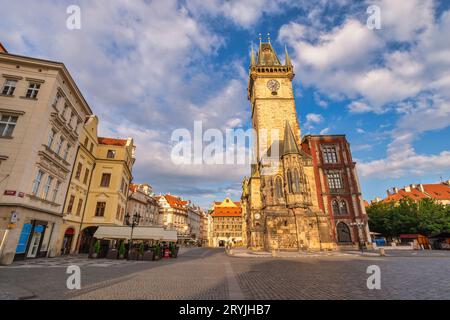 Praga Repubblica Ceca, skyline della città nella piazza della città vecchia di Praga, Czechia Foto Stock